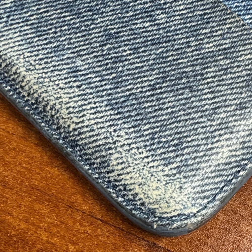 Balenciaga Blue Denim leather Card Holder - Picture 7 of 11